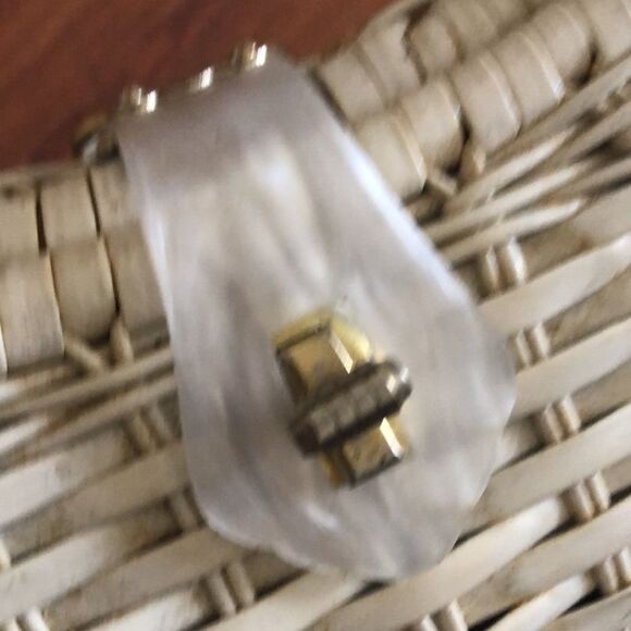 Vintage Hand made beaded and rattan handbag purse - Picture 3 of 13